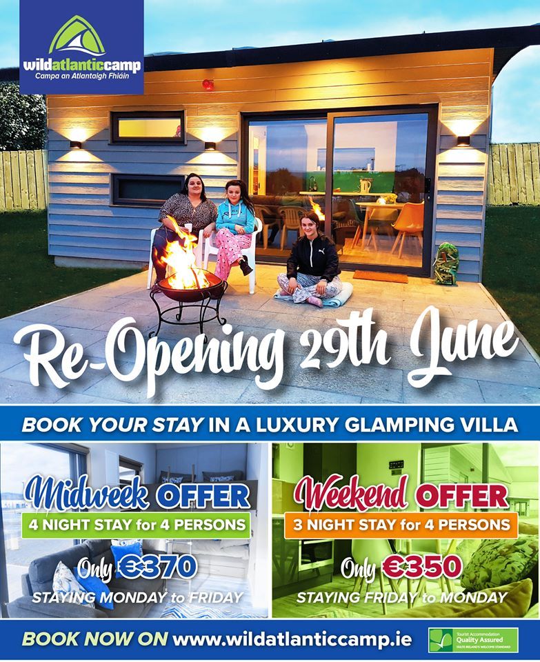 Wild Atlantic Camp reopen 29th June Wild Atlantic Camp reopen 29th June