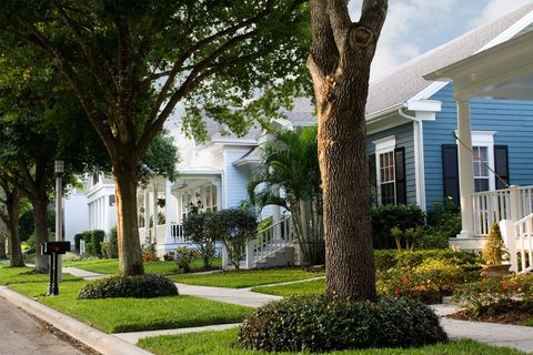 A quiet suburban neighborhood