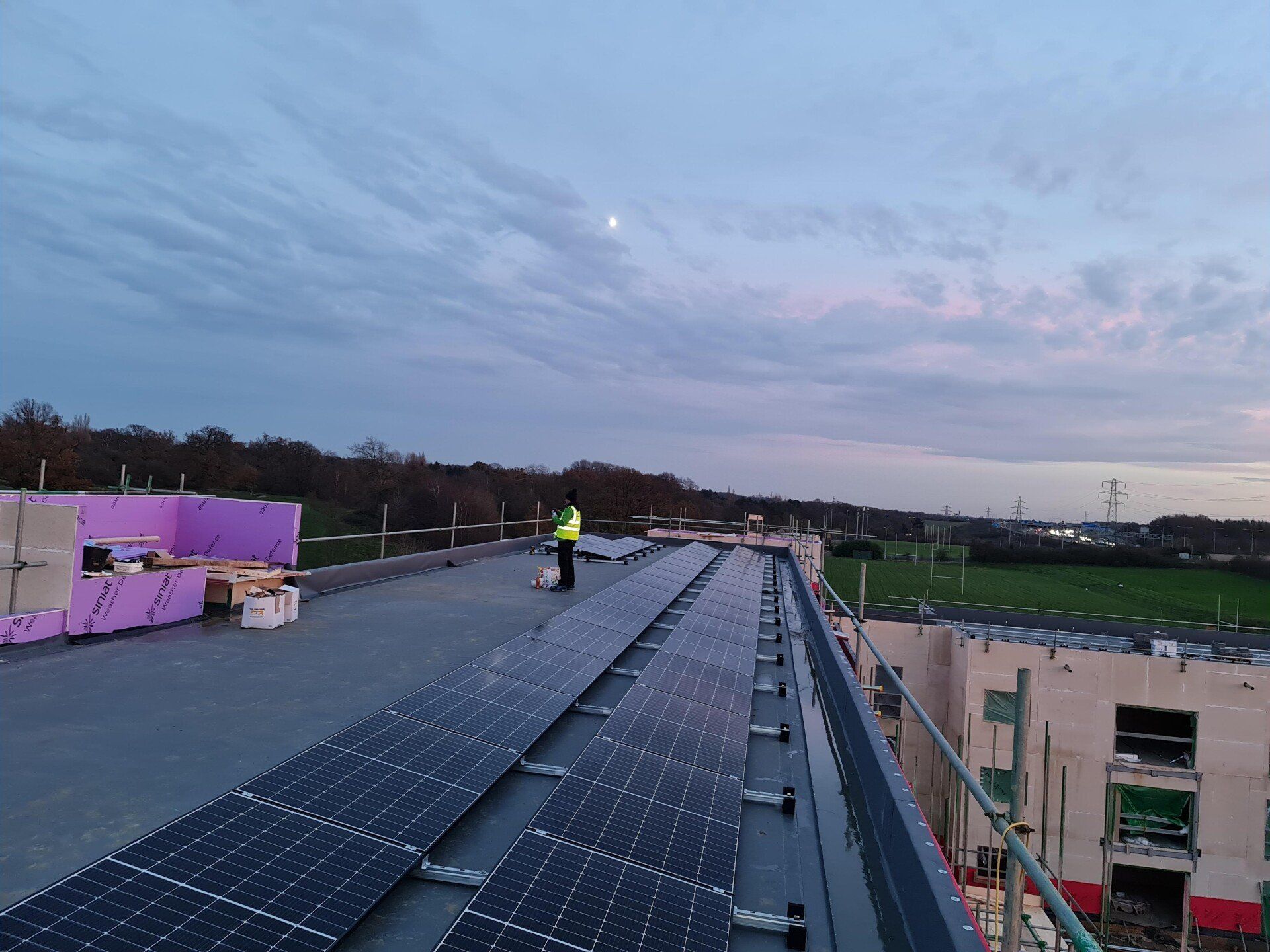 luton solar flat roof