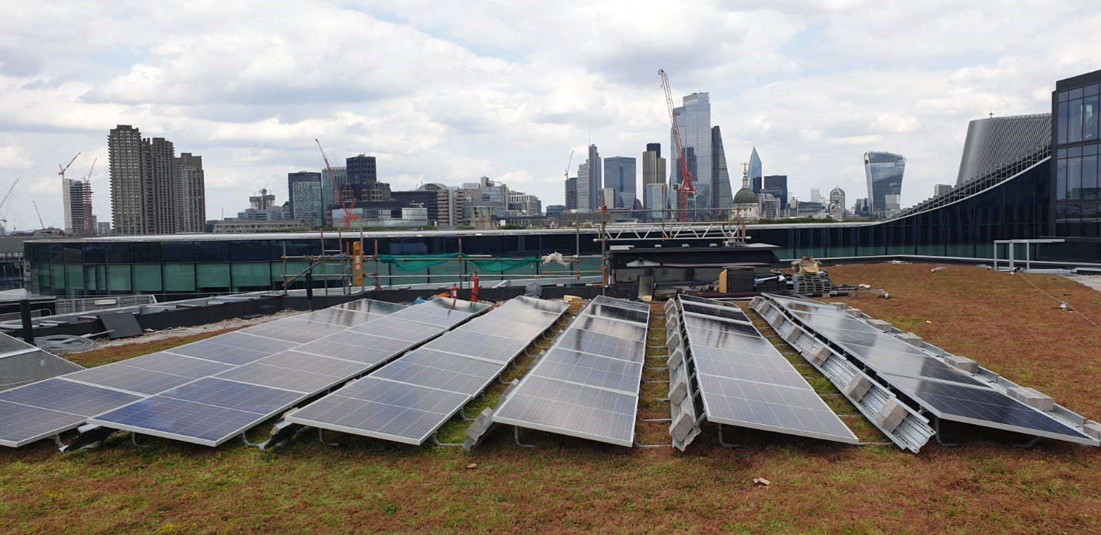 green roof solar install london
