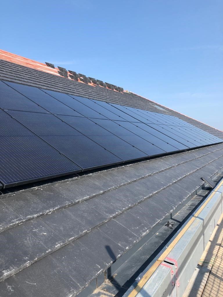 in roof solar installation