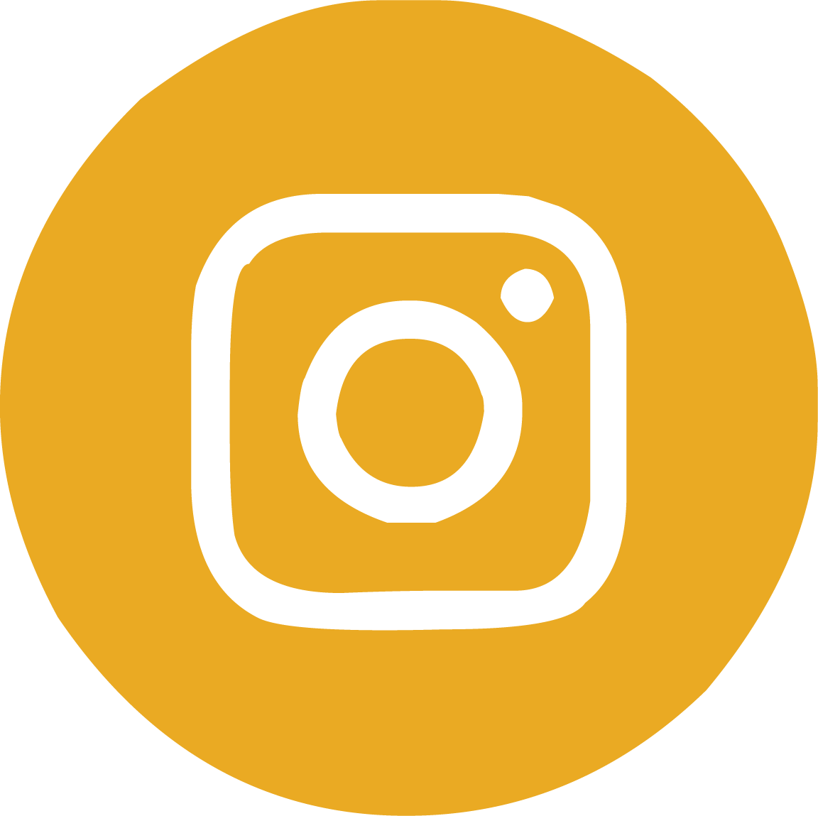 Orange circle with white Instagram logo icon
