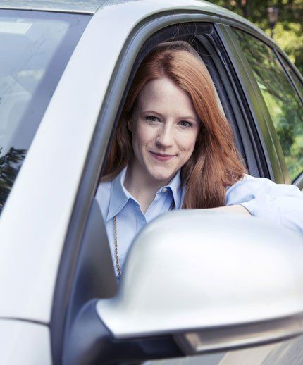 Woman Inside the Car — Staples, MN — Orth Insurance Agency Woman Inside the Car — Staples, MN — Orth Insurance Agency