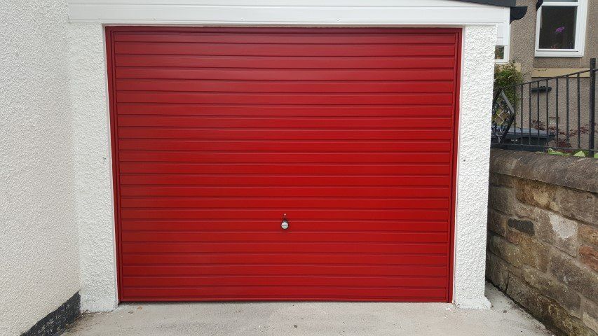 Red roller door