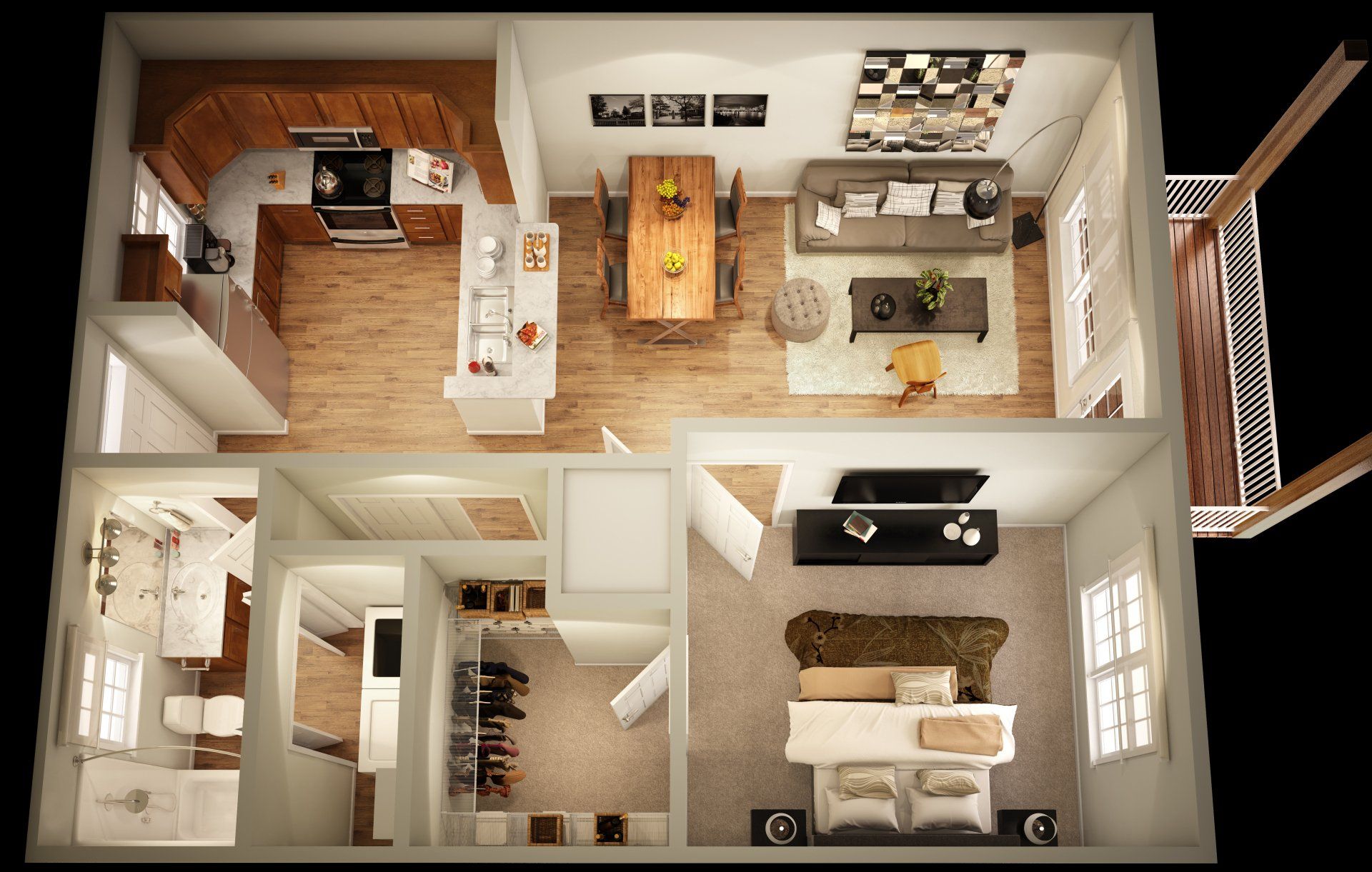 ONE BEDROOM
