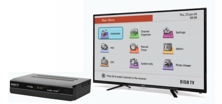 HD TV with set top box