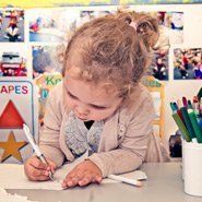Girl writing