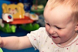 Baby playing