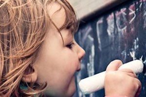 Baby writing