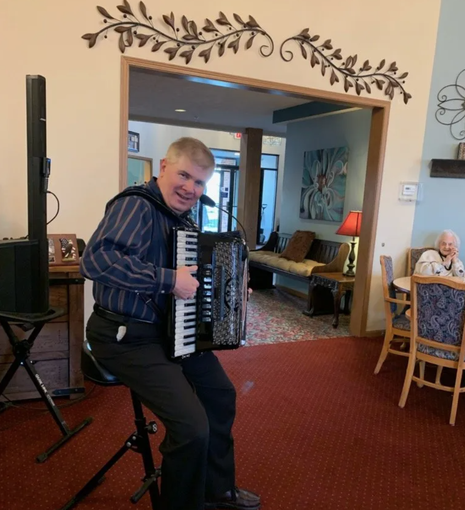 senior living apartments facility, seniors socializing  9