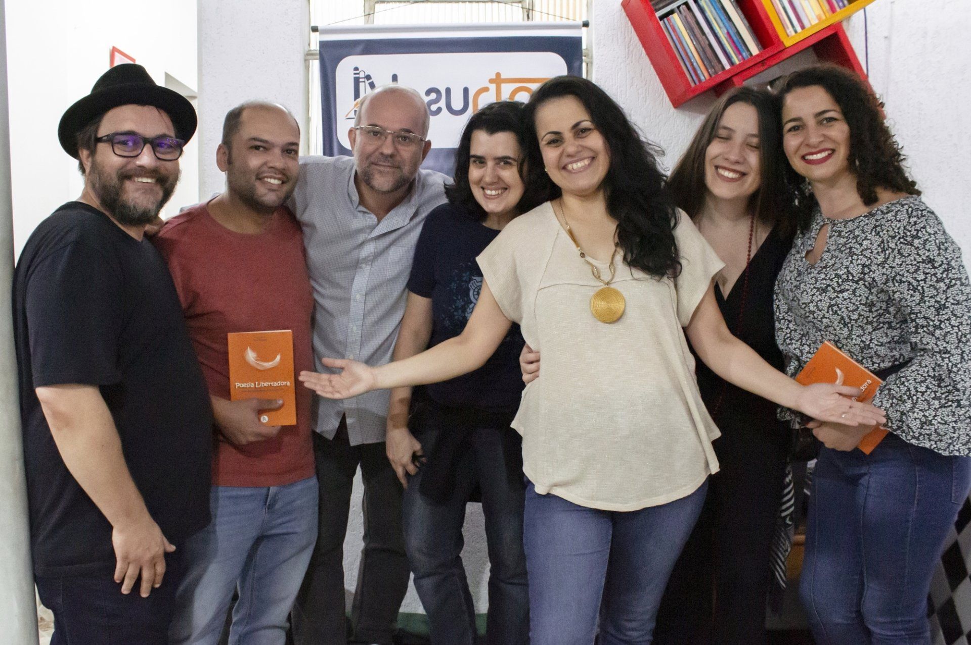 Vanderley Sampaio, Felipe Silveira Lopes, Márcio Baptista, Rosely Zenker, Rose Almeida, Camila Tardelli e Mila Queirós