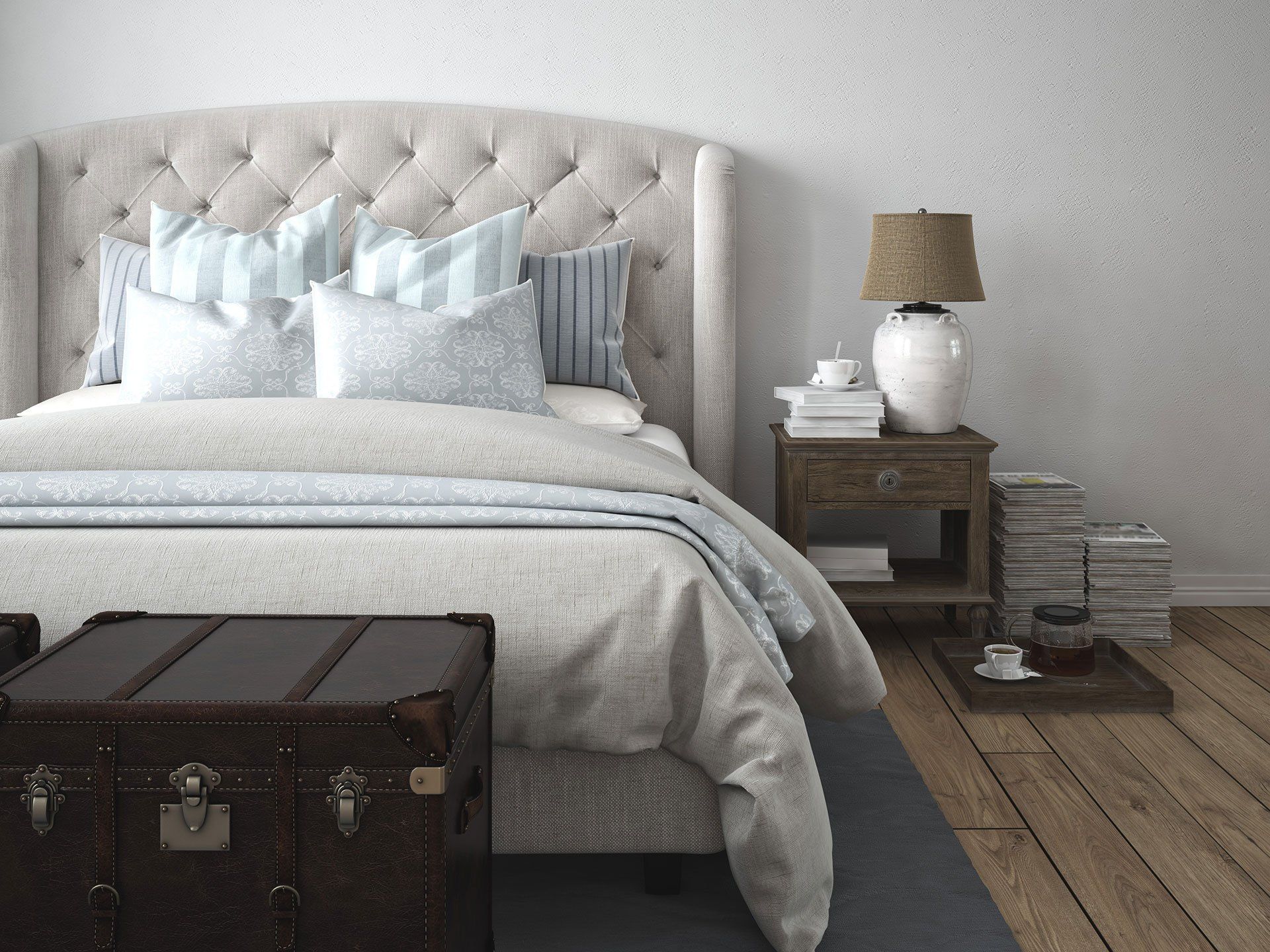 Luxury vintage style bedroom.
