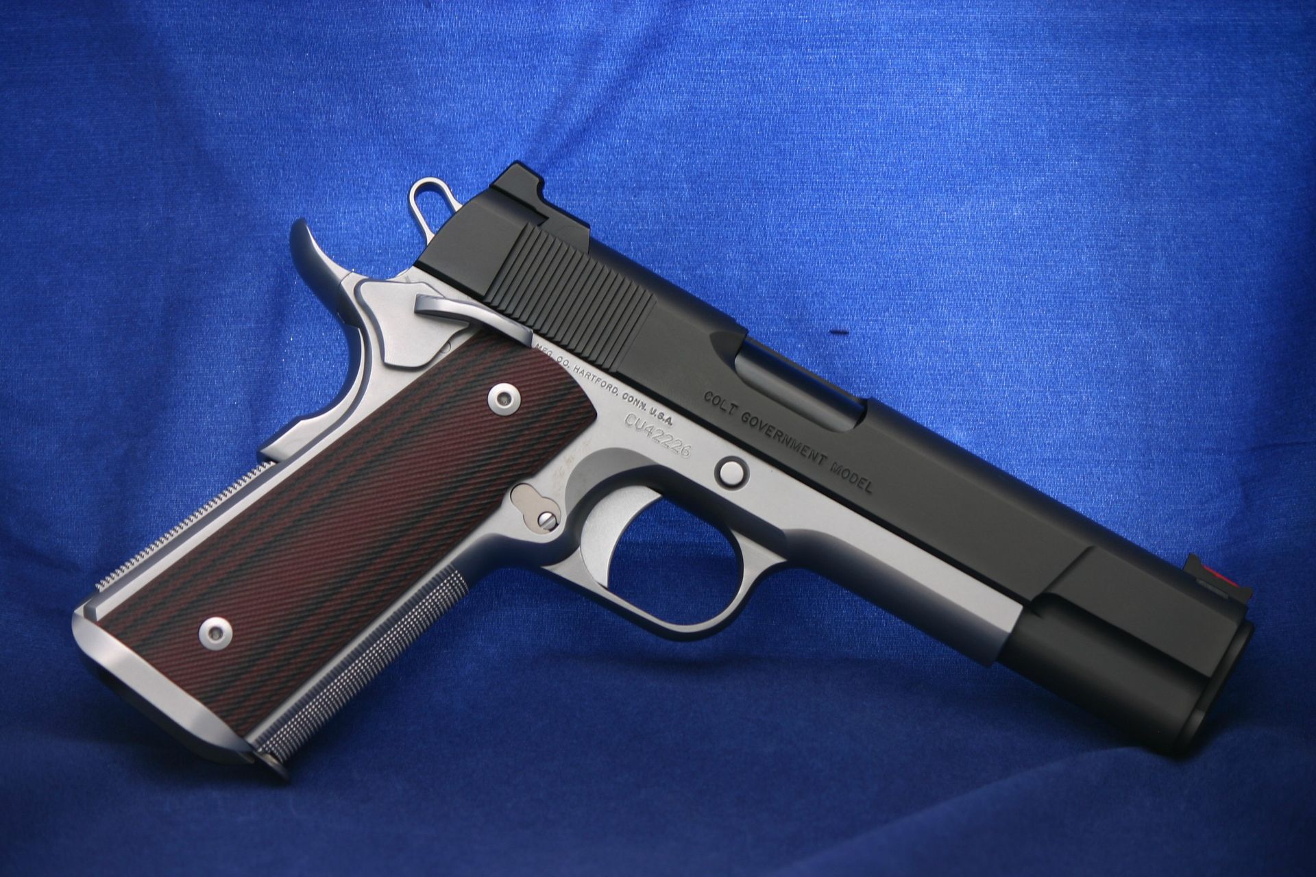 Custom Colt 1911 pistol.