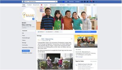 Facebook Seite zu BASE Babywatching Facebook BASE Babywatching