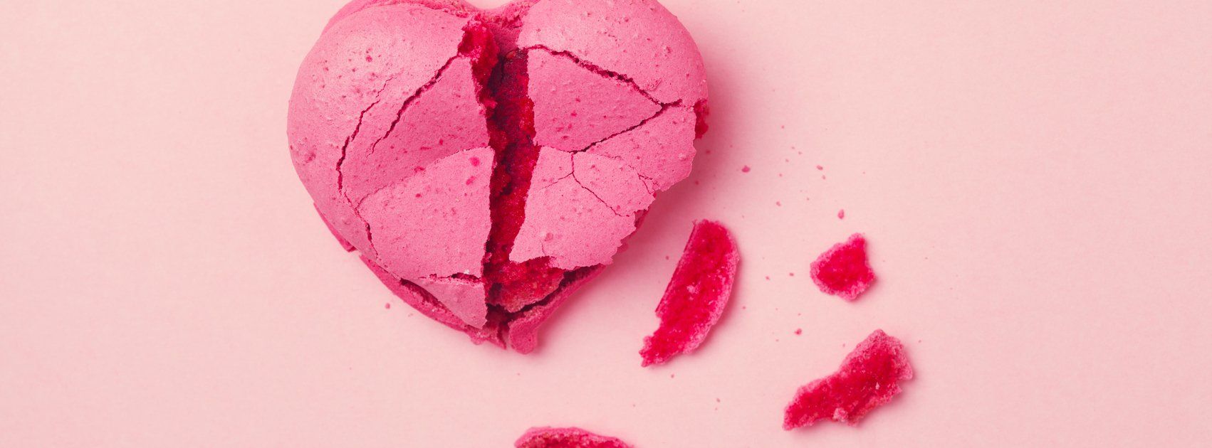 roze gebroken hart