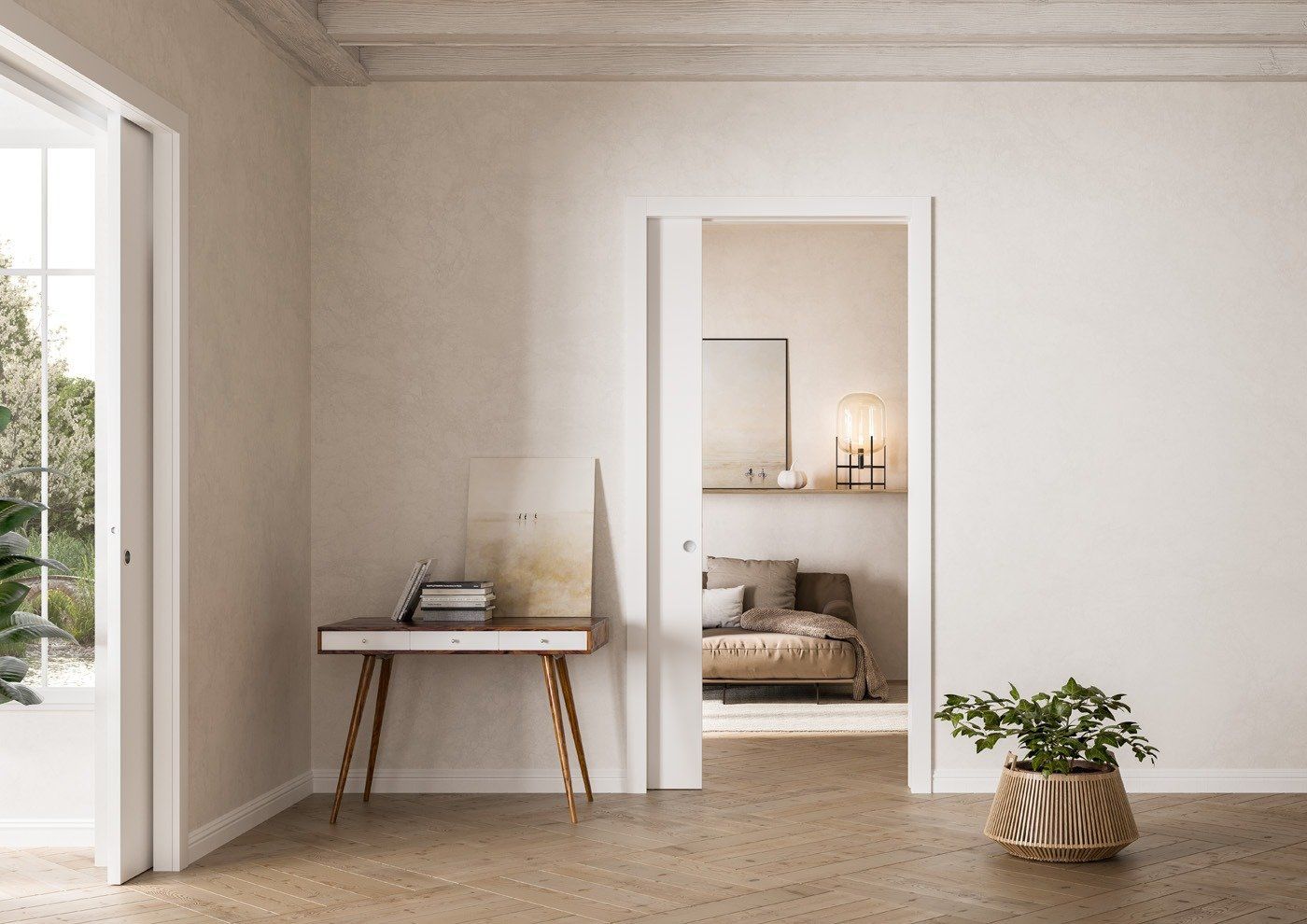 sala con porta scrigno