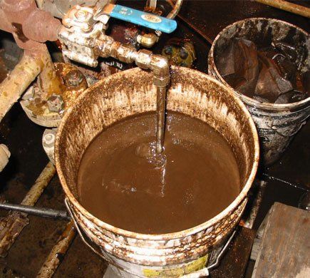 Tank Being Drained