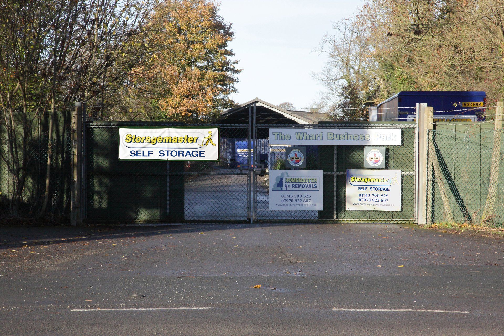 entrance to self storage