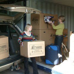 storing carton boxes