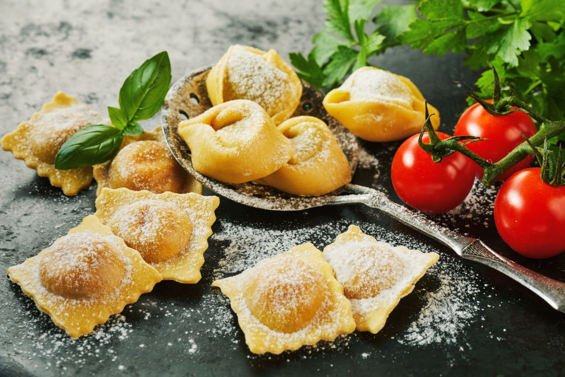 Pasta con ripieno magro