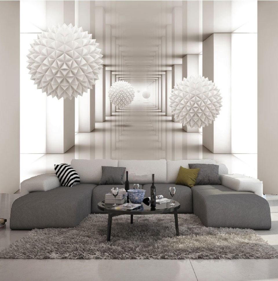 Carta da parati moderna zona living