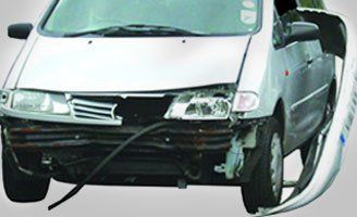 car front damaged