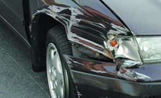 damaged headlight