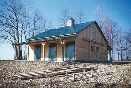 Stables with Exterior Side Entrances — Construction in Prospect, PA