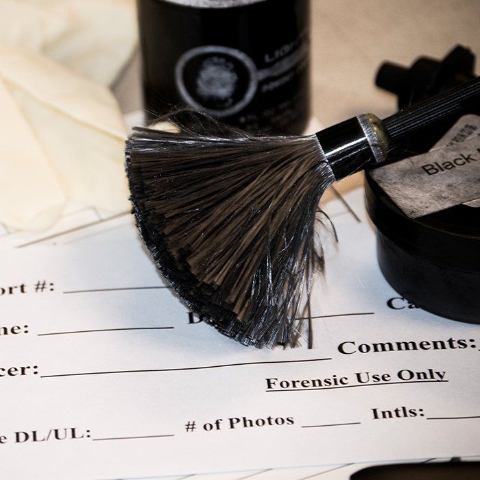 Fingerprinting brush
