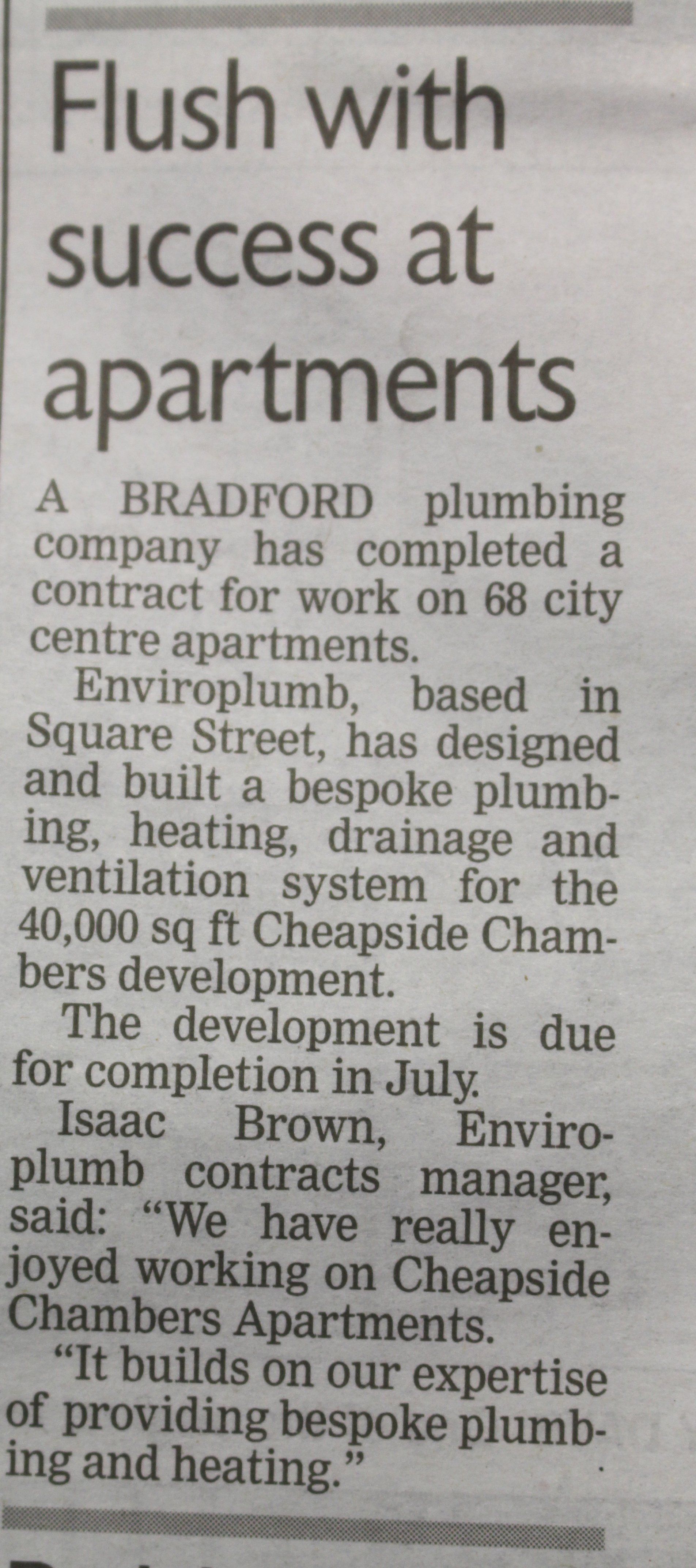 Newspaper clipping