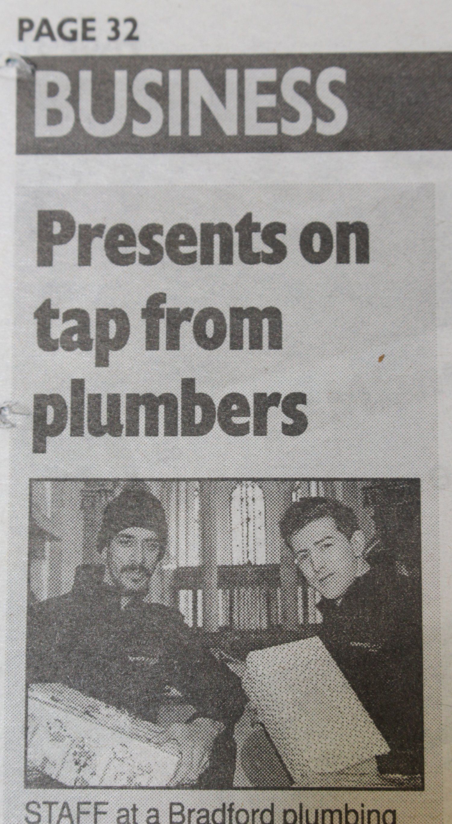 Newspaper clipping
