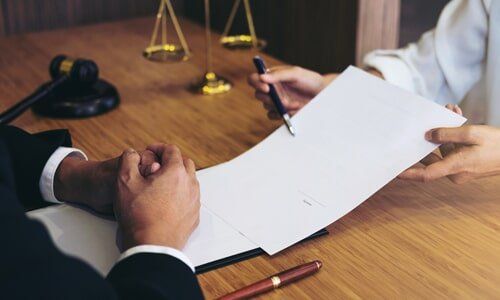Showing bankruptcy paper to the Judge — Divorce Attorneys in Youngstown, OH