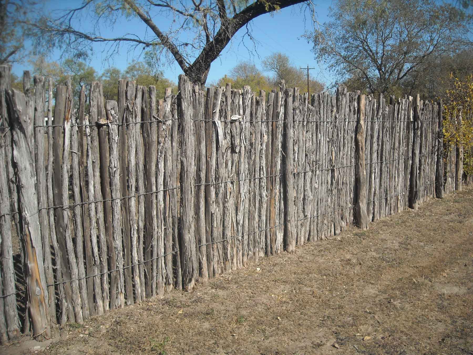 Cedar stockade fence