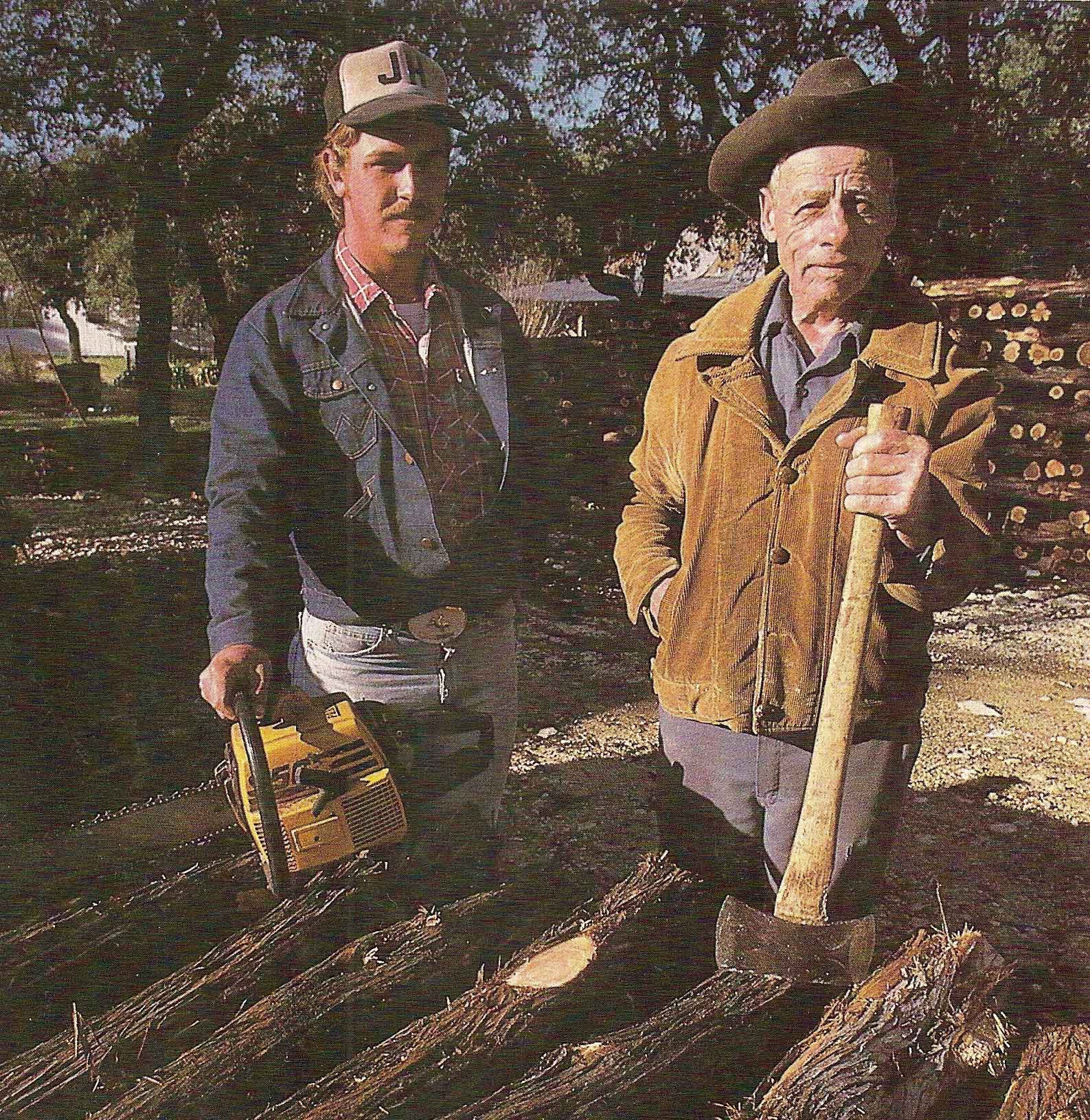 Ollie Roberts and his son Wilburn