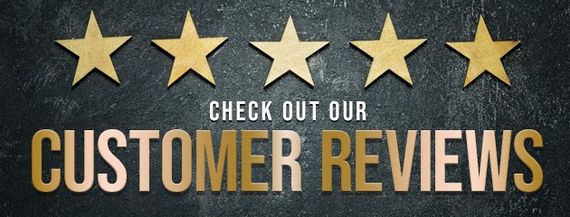 Five gold stars above the words 