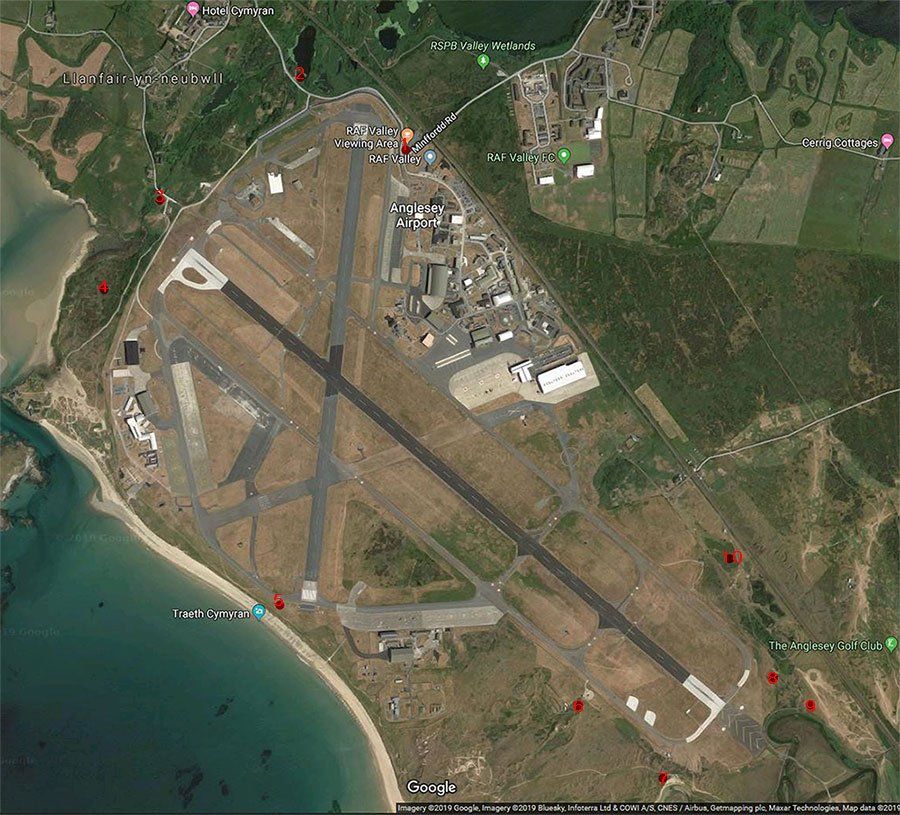RAF Valley map