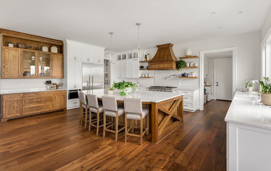 Kitchen With Hardwood Floors — Worcester County, MA — Cassa Kitchen & Bath Design & Remodeling Center