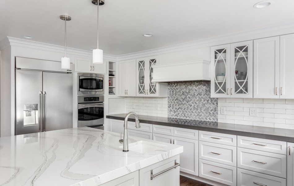 Home Remodeling — Luxury Kitchen Interior in Worcester County, MA