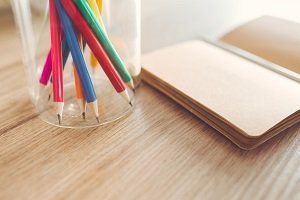 advance directives notebook with pencils