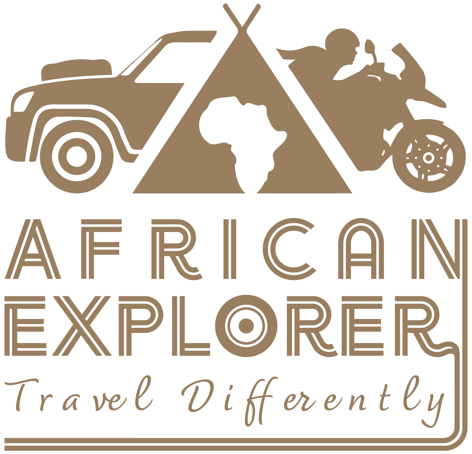 a logo for african explorer