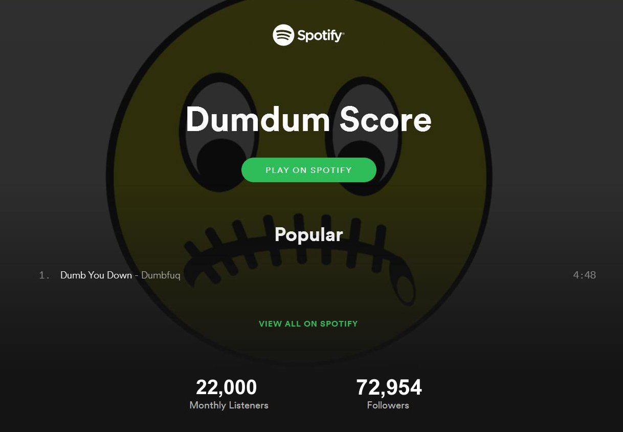 DUMFUQ featuring dudum SCORE