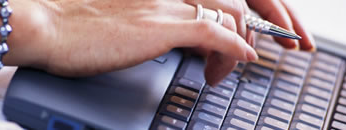 Image, Hands on computer keyboard
