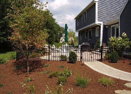 Area after landscaping service in Bethlehem, CT