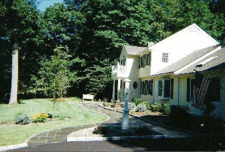 Area after landscaping service in Bethlehem, CT