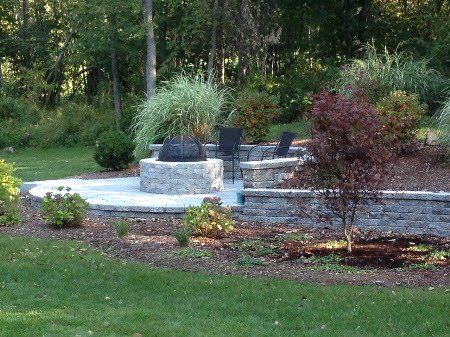 Area after landscaping service in Bethlehem, CT