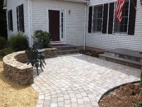 Area after landscaping service in Bethlehem, CT