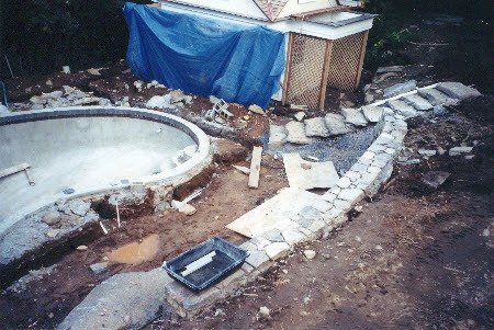 Area before landscaping service in Bethlehem, CT