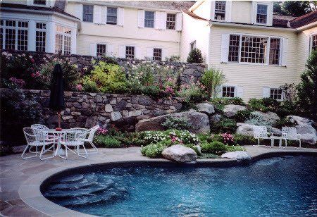 Area after landscaping service in Bethlehem, CT