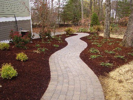 Area after landscaping service in Bethlehem, CT