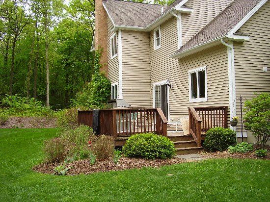 Area before landscaping service in Bethlehem, CT